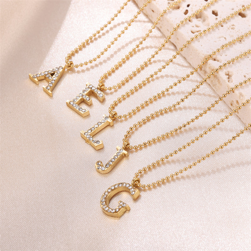 Sparkly Initial Necklace