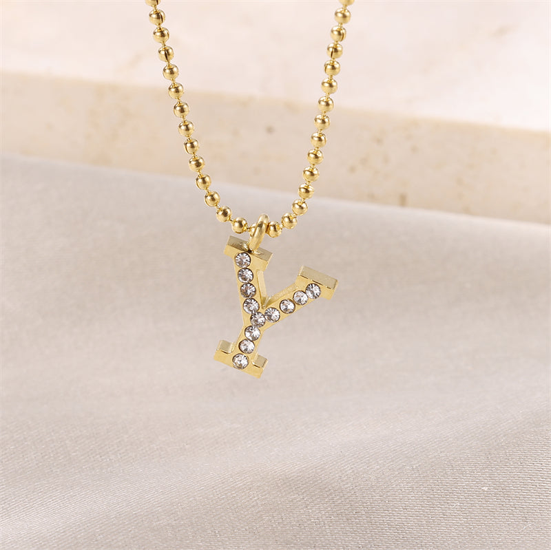 Sparkly Initial Necklace