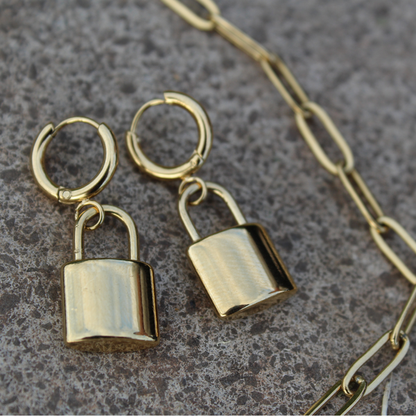 Padlock earrings