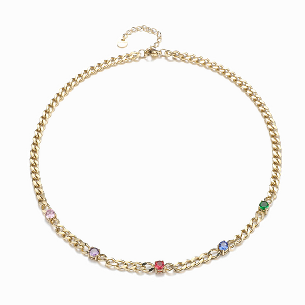 Coloured Gem Necklace